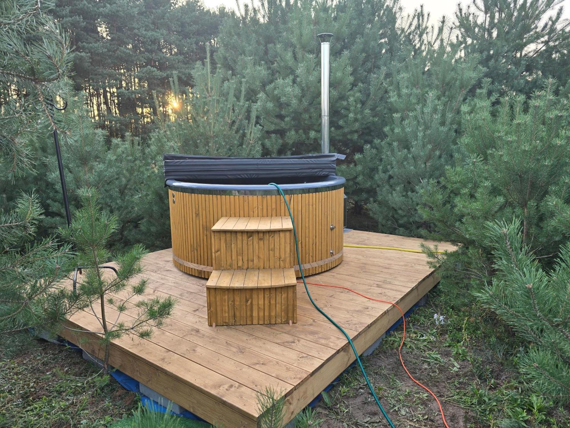 Oaza Swiety Spokoj - Domek Z Balia I Jacuzzi Rzasnik 外观 照片